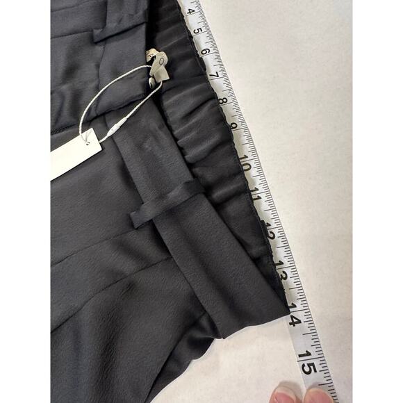 NWT Dannijo Size Small Noir Boss Pleated Trousers Wide Leg Designer Luxury Chic - Picture 7 of 13